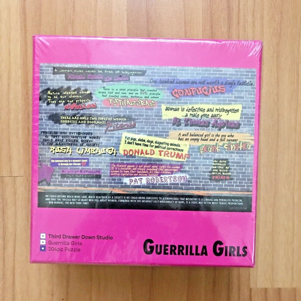 Guerrilla Girls Disturbing The Peace Jigsaw Puzzle Third Drawer Down Studio